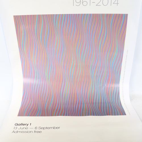 2298 - 2 Exhibition advertising poster prints for Peter Blake and Bridget Riley at the De La Warr Pavilion ... 