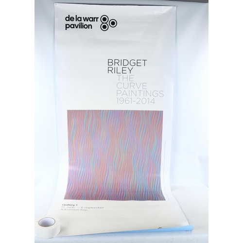 2298 - 2 Exhibition advertising poster prints for Peter Blake and Bridget Riley at the De La Warr Pavilion ... 