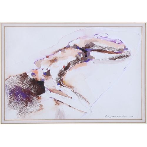 2306 - Martin Aynscomb-Harris (born 1937), 2 watercolours, reclining nudes, both signed, largest 28cm x 38c... 