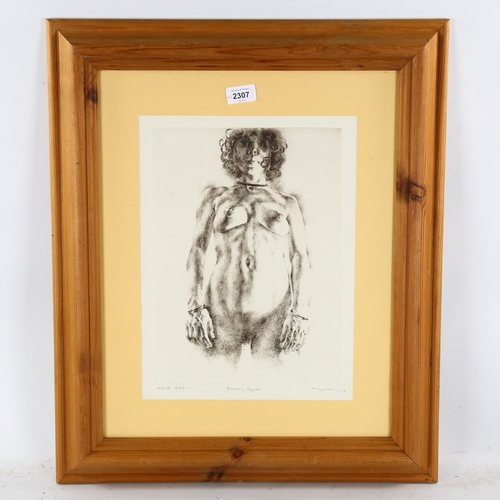 2307 - Martin Aynscomb-Harris (born 1937), 2 artist's proof etchings, nude figures, both signed in pencil, ... 