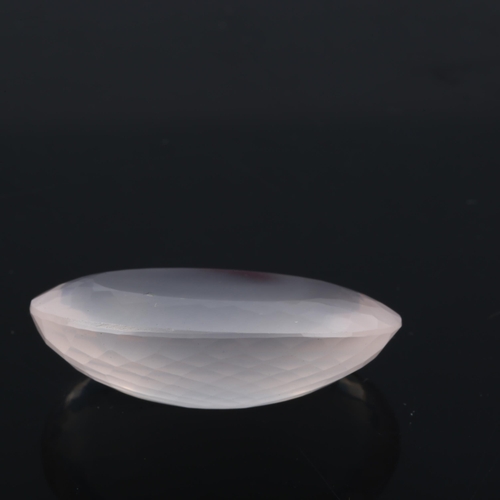 270 - A large unmounted 63.80ct oval cabochon rose quartz, 28.16mm x 23.30mm x 12.45mm, with ITLGR report ... 