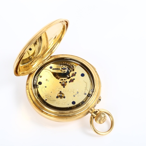 16 - WITHDRAWN -An early 20th century 18ct gold full hunter minute repeater pocket watch, by Thomas Russe... 