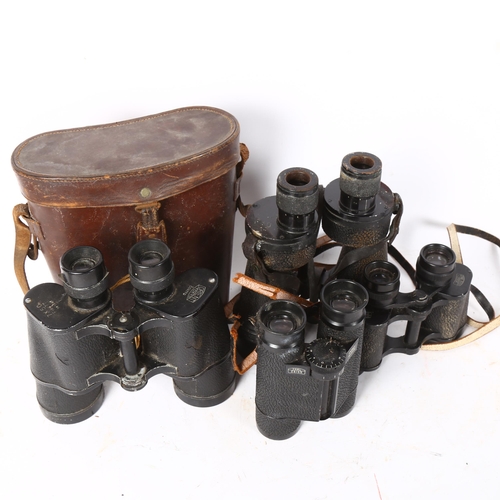 66 - Various Vintage binoculars, including Ross Sternite, Carl Zeiss 8x30 etc