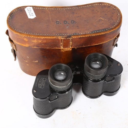 71 - Pair of Carl Zeiss Jena 8x24 binoculars, serial no. 1152401, in leather case