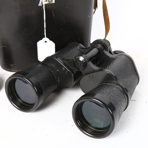 72 - Pair of Russian 7x50 field binoculars, serial no. 7518713, in leather case