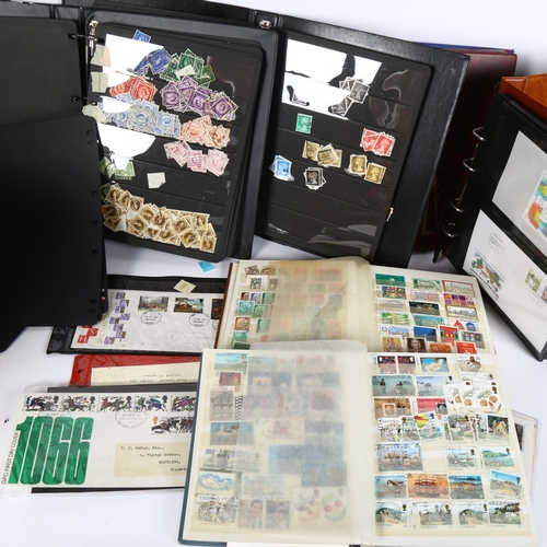 90 - A quantity of world postage stamps and albums