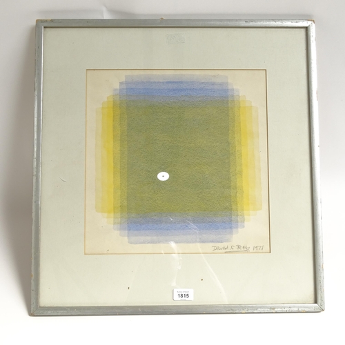 1815 - David Rees, watercolour, abstract composition, signed and dated 1971, 14