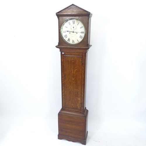 2094 - A 19th century 8-day longcase clock, signed A C Williamson of London, W42cm, H186cm, D20cm