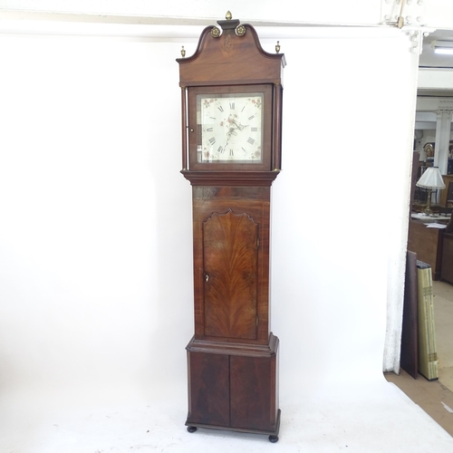 2150 - SAM BUTTERWORTH, ROCHDALE - a 19th century 30-hour longcase clock, mahogany-cased with weight and pe... 