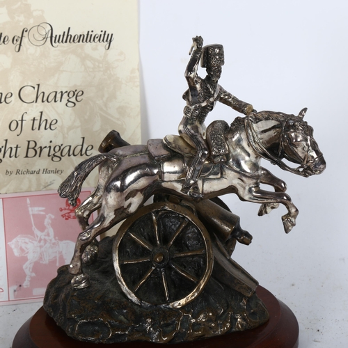 472 - Royal Hampshire Charge Of The Light Brigade figure, by Richard Hanley, with certificate, height 20cm... 