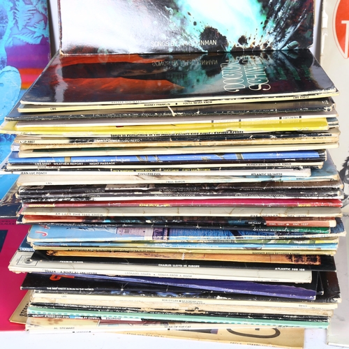 241 - Various vinyl LPs and records, to include Leonard Cohen, Queen, David Bowie, Bob Dylan etc (boxful)