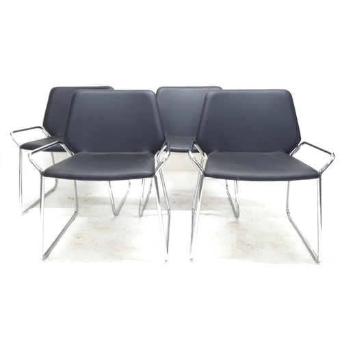 2564 - A set of 4 contemporary design Frag chairs