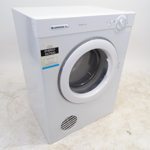 2593 - A Simpson 4kg EZI Loader tumble dryer