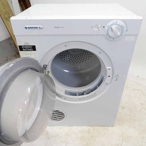 2593 - A Simpson 4kg EZI Loader tumble dryer