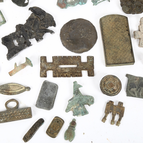 173 - Various Antiquities, including cross, currency etc