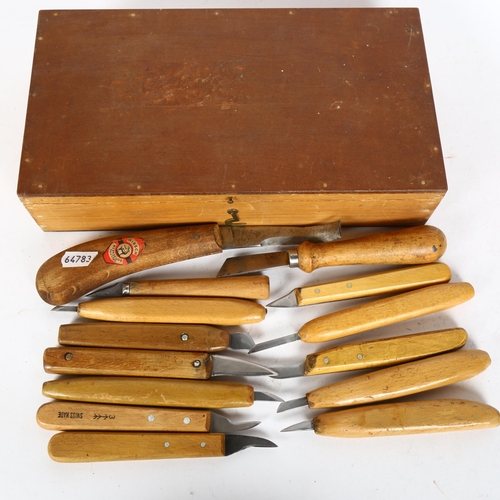 182 - A quantity of Whittling wood-carving tools, including Pfeil