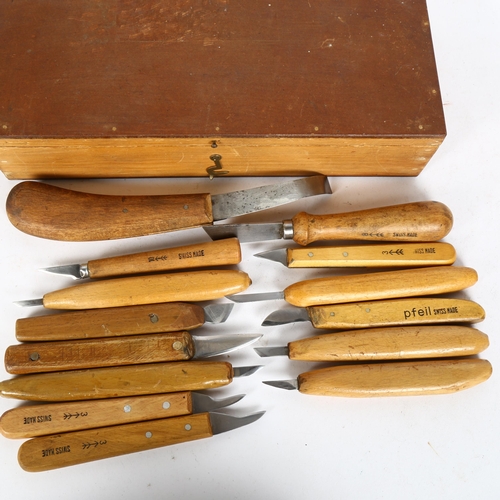 182 - A quantity of Whittling wood-carving tools, including Pfeil