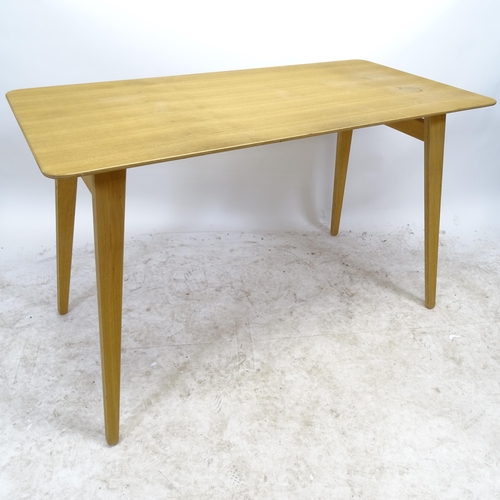 2733 - A contemporary birch Angle Table by Unto This Last, London, W120cm, H75cm, D80cm