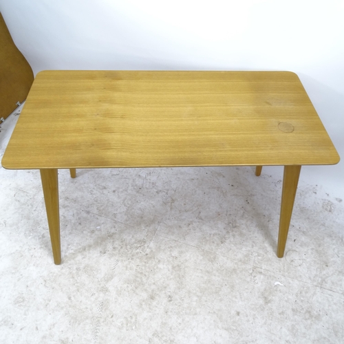 2733 - A contemporary birch Angle Table by Unto This Last, London, W120cm, H75cm, D80cm