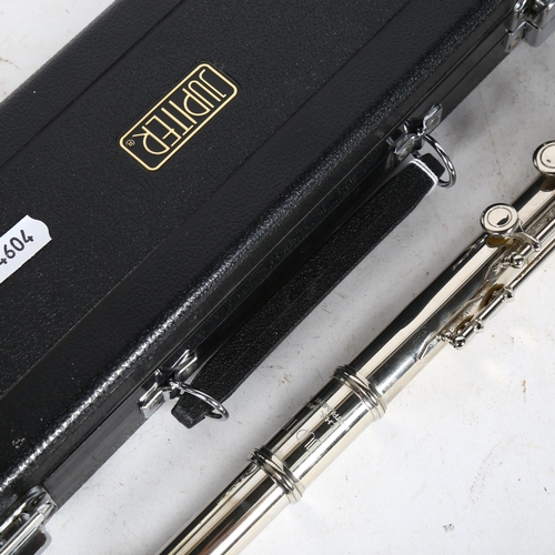 261 - A Jupiter silver plated flute, cased