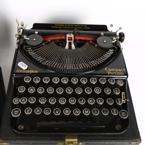 287 - An Oliver portable typewriter, serial no. 5006595, and a Remington Compact portable typewriter, seri... 