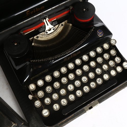 290 - An Erika model S typewriter, serial no. 590958/S, and a Remington portable typewriter, serial no. NK... 