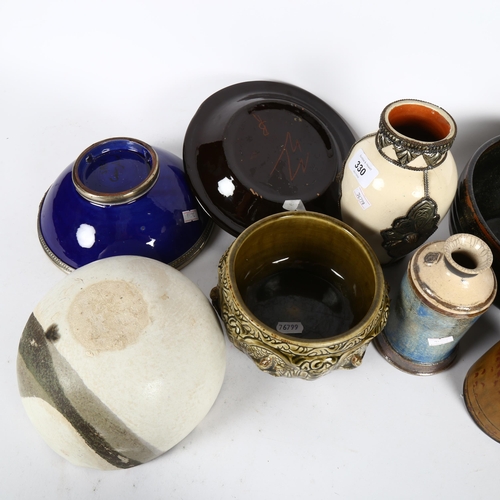 330 - A Winchcombe Pottery bowl, various other Studio bowls and plates etc