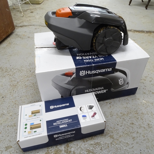 2696 - A Husqvarna Auto Mower, with original box, accessories and PIN