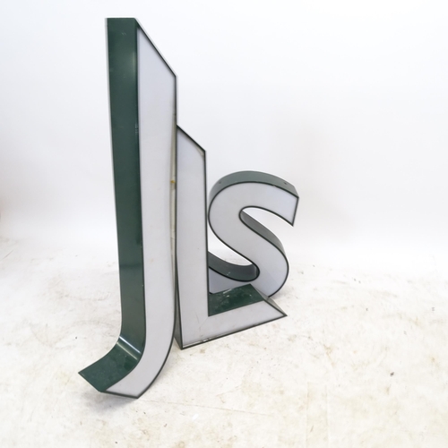 2730 - A set of 3 illuminated letters, tallest 90cm