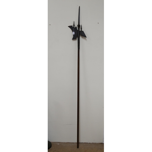 690 - A Medieval style halberd, length 245cm