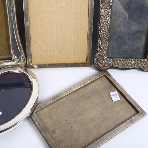 896 - 5 various Antique and modern silver-fronted photo frames