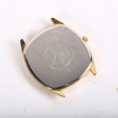 909 - OMEGA - a gent's Omega Seamaster quartz gold plated wristwatch (no strap), back numbered 1337