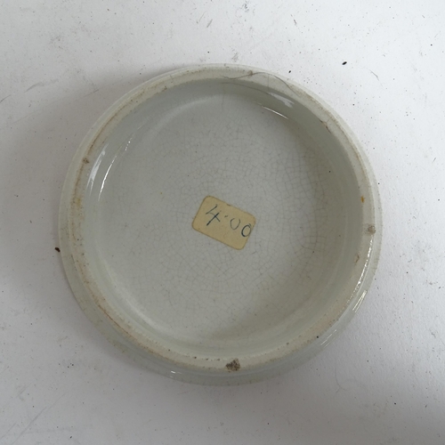 406 - Pratt Ware polychrome pot lids, advertising pot lids etc