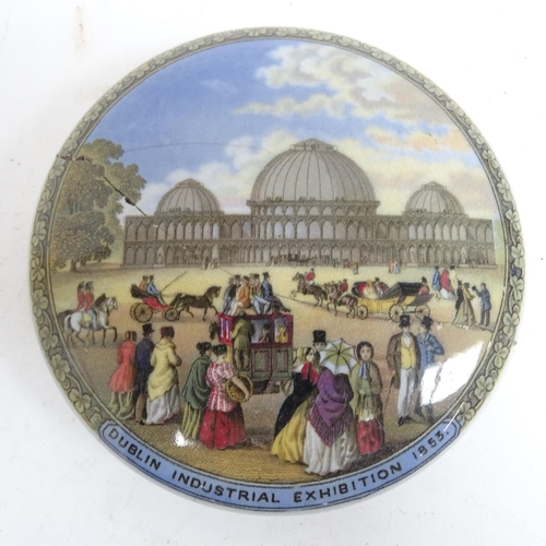 403 - Victorian Pratt Ware polychrome pot lids, and others