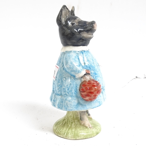 594 - 2 Beatrix Potter figures, Pig-Wig and Pigling Bland, a Hummel fish cruet, 5 small nursery dishes, fi... 