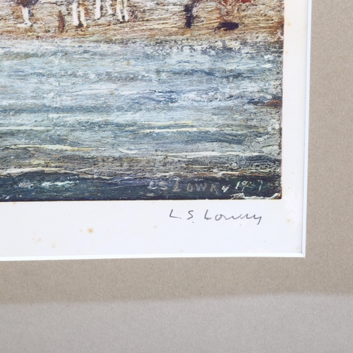 2009 - Laurence Stephen Lowry (1887 - 1976), lithograph, Deal beach, signed in pencil with blind stamp, pub... 