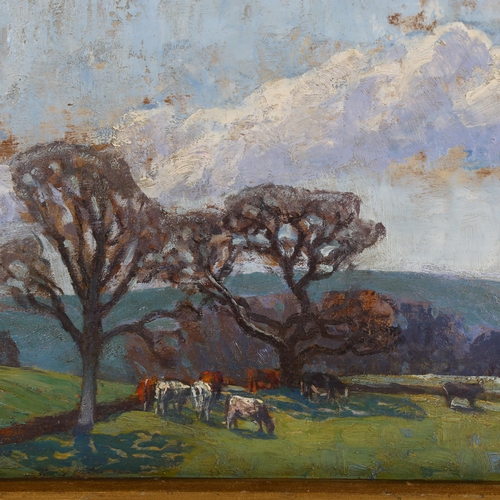 2084 - Ethel Rawlins (1880 - 1940), oil on board, early spring, circa 1920, signed, 35cm x 40cm, framed, th... 