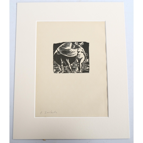 2089 - Ernst Barlach (1870 - 1938), lithograph, Aus Der Walpurgisnacht, published 1923, image 8cm x 9cm, mo... 