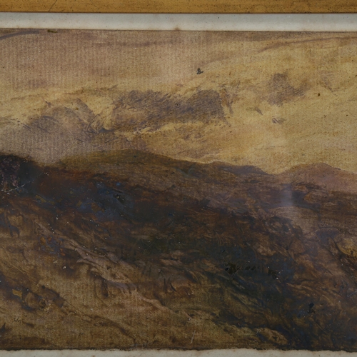 2093 - Circle of Frederick Pickersgill (1820 - 1900), watercolour, landscape, unsigned, 11cm x 18cm, framed