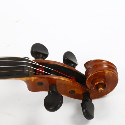 1084 - Leif Karlsson violin, back length 355mm, in Hill & Son case