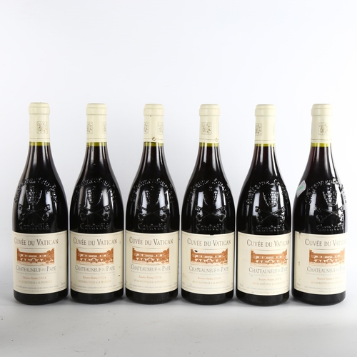 1097 - 12 bottles 2004 Cuvee du Vatican, Reserve Sixtine Chateauneuf-du-Pape