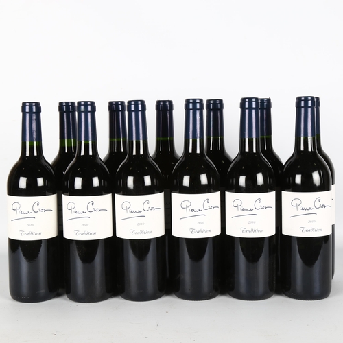 1107 - 12 bottles of red wine, 2010 Pierre Cros, Tradition, Minervois, Languedoc-Roussillon