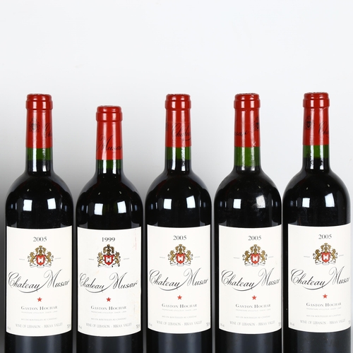 1112 - 7 bottles of red wine, Chateau Musar, Bekaa VAlley Lebanon, 5x 2005 vintage, 1 x 1999, 1 x 2001 (7)