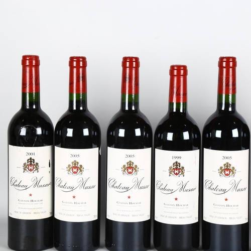 1112 - 7 bottles of red wine, Chateau Musar, Bekaa VAlley Lebanon, 5x 2005 vintage, 1 x 1999, 1 x 2001 (7)