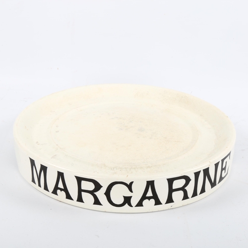 1125 - Victorian shop margarine ceramic stand, by S Banfield of Brighton and Hastings, diameter 34cm