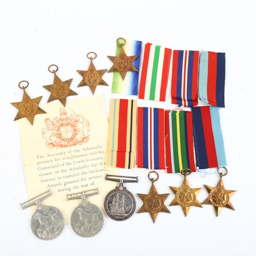 1148 - A collection of Second World War medals, including Long Service medal to J108251 GRH Harrison CPO Te... 