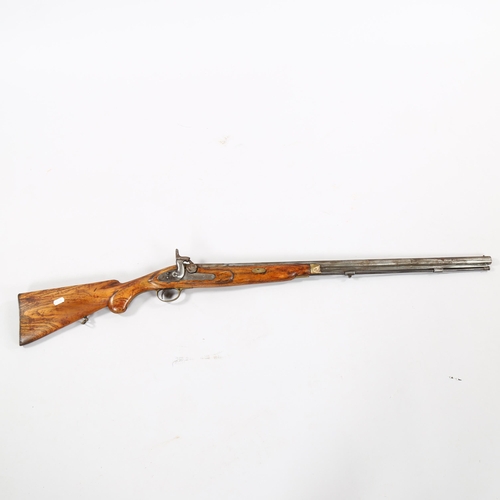 1257 - A 19th century percussion rifle