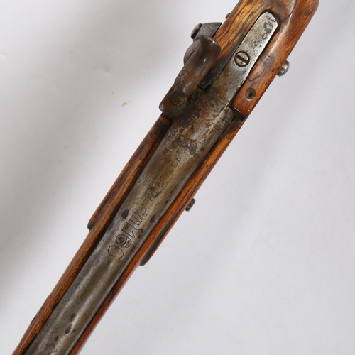 1257 - A 19th century percussion rifle