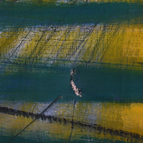 2130 - Paul Lambert, oil on canvas, circa 1970s, abstract landscape, signed, 70cm x 100cm, framed