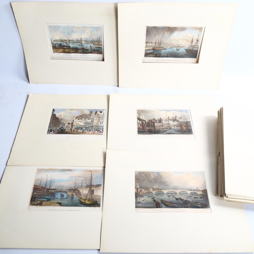 2143 - After Thomas Hosmer Shepherd (1793 - 1864), 65 hand coloured engravings of London, circa 1831/2